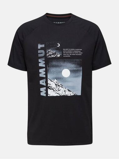 Mountain Day And Night Short Sleeve T-Shirt Black - MAMMUT - BALAAN 1