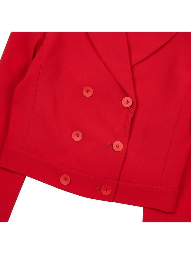 Women's Acciaio Caddy Crop Jacket Red - MAX MARA - BALAAN 7