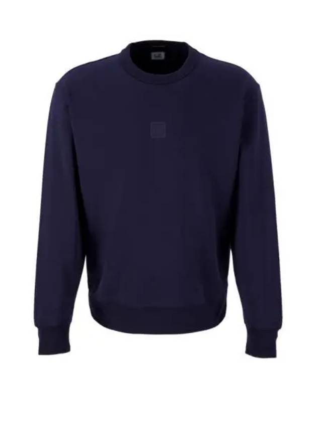 Stretch Fleece Crew Neck Sweatshirt Navy - CP COMPANY - BALAAN 2