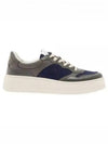 Interlocking G Leather Low Top Sneakers Grey - GUCCI - BALAAN 2