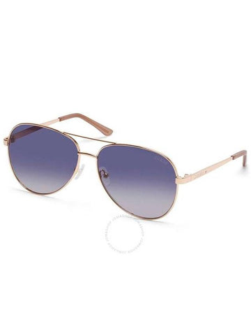 Guess Factory Gradient Blue Pilot Ladies Sunglasses GF6181 28W 60 - GUESS - BALAAN 1