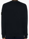 Cotton Crew Neck Sweatshirt Navy - STONE ISLAND - BALAAN 5