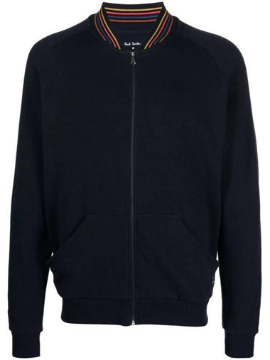 Artist Striped Zip-Up Jacket Navy - PAUL SMITH - BALAAN 1