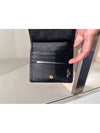 Tessuto Gold Triangle Logo Flap Half Wallet Black - PRADA - BALAAN 8