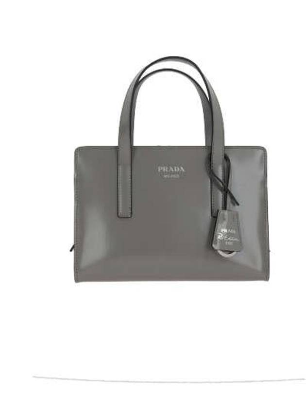 Re-Edition 1995 Brushed Leather Hand Mini Bag Grey - PRADA - BALAAN 3