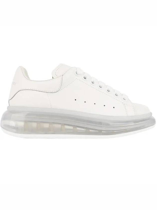 Oversized Clear Sole Low Top Sneakers White - ALEXANDER MCQUEEN - BALAAN.