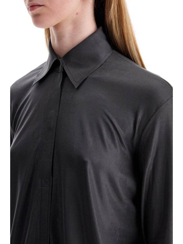 fluid jersey lamÃ nk blouse in - NORMA KAMALI - BALAAN 4