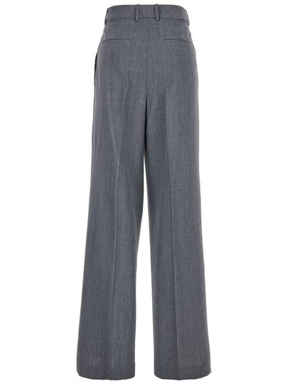 Wide Leg Double Pleated Trousers - ROHE - BALAAN 2