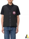 Logo Patch Zip-Up Vest Black - CANADA GOOSE - BALAAN 2