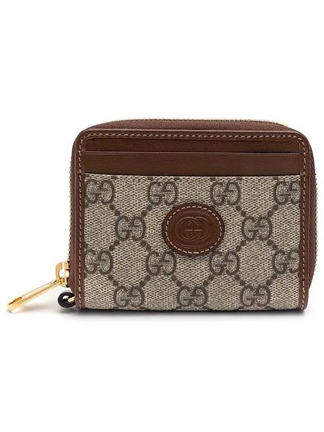 zipper card wallet key holder brown - GUCCI - BALAAN 5