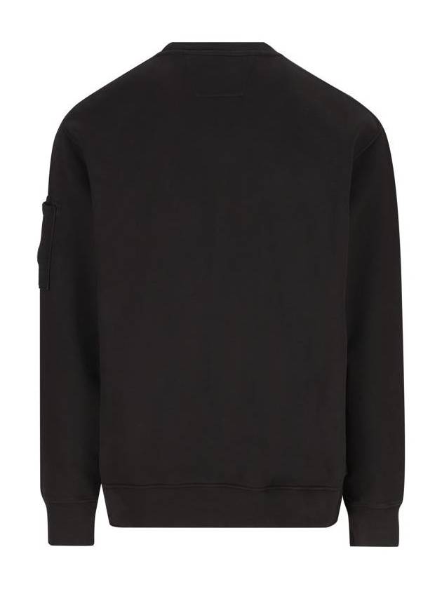 Emerized Diagonal Fleece Lens Sweatshirt Black - CP COMPANY - BALAAN 3