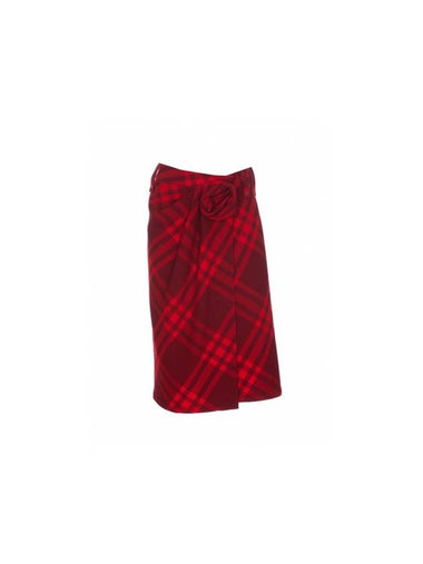 Check Wool Skirt 8076880 B7338 B0010636551 - BURBERRY - BALAAN 1