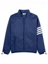 4 Bar Stripe Ripstop Zip-up Jacket Blue - THOM BROWNE - BALAAN 2