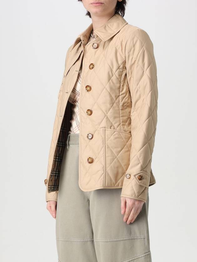 diamond quilted button jacket beige - BURBERRY - BALAAN 5