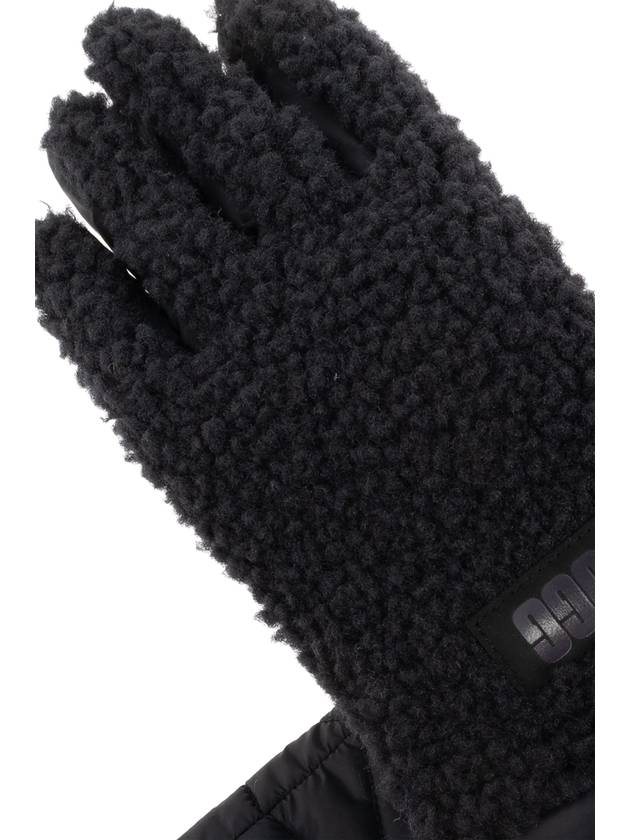 UGG Gloves With Faux Fur, Women's, Black - UGG - BALAAN 6