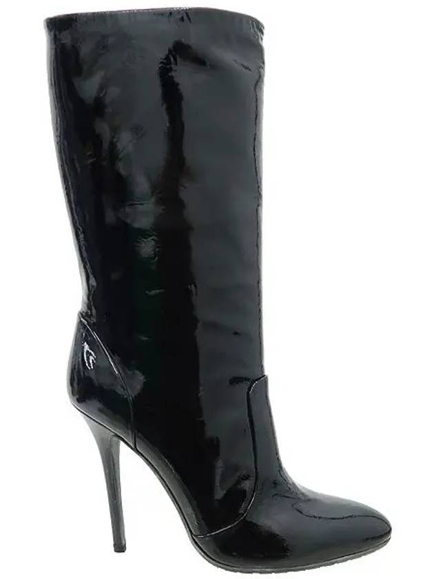 Black Patent Leather Women s Boots - GIUSEPPE ZANOTTI - BALAAN 3