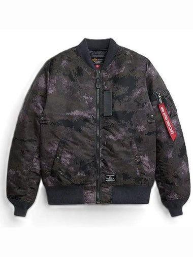 MA 1 Mode Flight Jacket MJM53504C1 BLACK BLUR CAMO - ALPHA INDUSTRIES - BALAAN 1