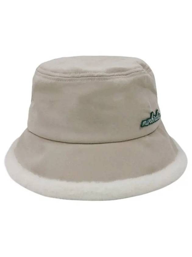 Macaron earring bucket hat BEIGE - MONBIRDIE GOLF - BALAAN 1