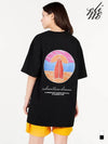 Surfing Artwork Overfit Short Sleeve T Shirt Black - ELIMENO - BALAAN 3