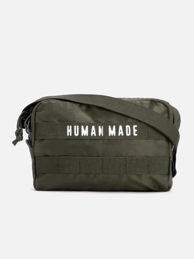 Human Made Small Military Pouch Crossbag Shoulder Bag Olive HM27GD027 - HUMAN MADE - BALAAN 4