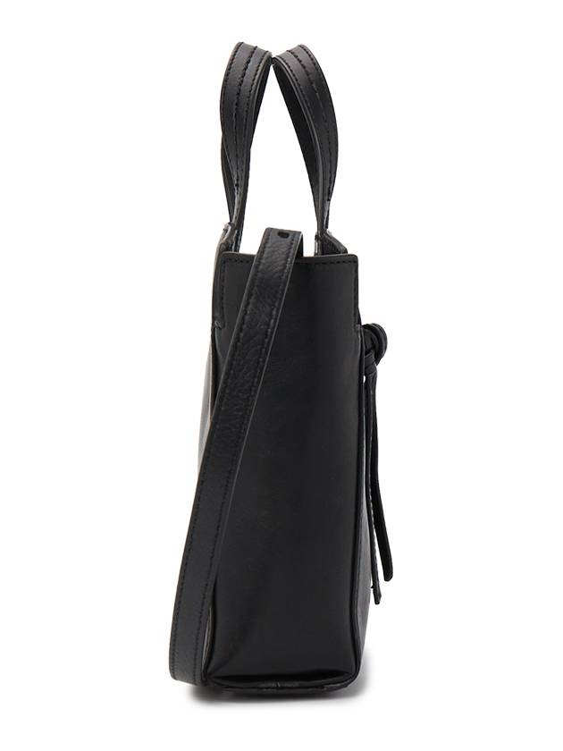 Clovelly Logo Leather Shoulder Bag Black - MULBERRY - BALAAN 3