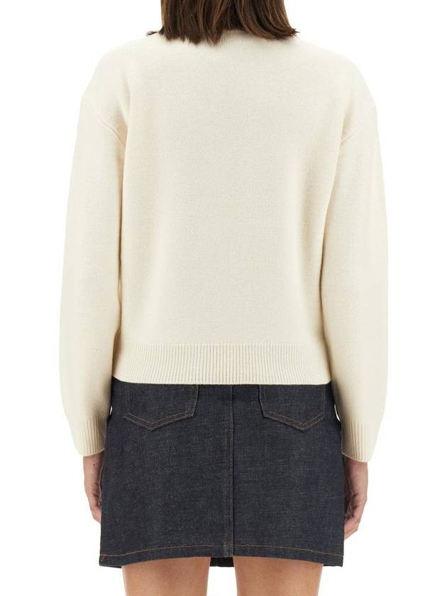 Esther Wool Knit Top Ecru - A.P.C. - BALAAN 4