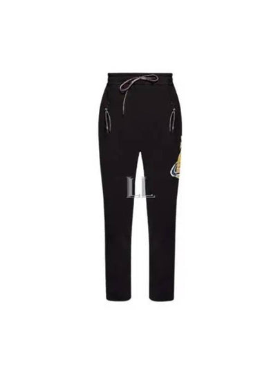 Time Machine Football Cotton Straight Pants Black - VIVIENNE WESTWOOD - BALAAN 2