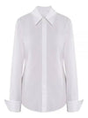 Oste Cotton Long Sleeve Shirt White - MAX MARA - BALAAN 2