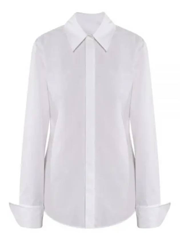 Oste Cotton Long Sleeve Shirt White - MAX MARA - BALAAN 2