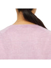 Women's Crew Neck Wool Knit Top Light Pink - VANESSA BRUNO - BALAAN 8