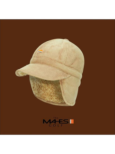 Logo ball cap earmuff cap Orange label suede fleece earmuff cap EC00736 - MAHES - BALAAN 2