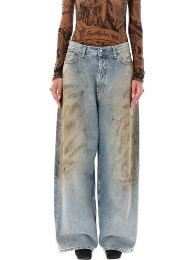 Distressed Super Wide Jeans Light Blue - ACNE STUDIOS - BALAAN 1