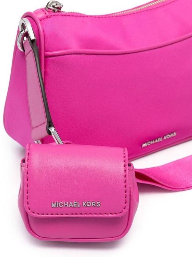 Fuchsia Pink Jet Set Crossbody Bag In Nylon Woman - MICHAEL KORS - BALAAN 4