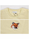 Fox Head Patch Classic Short Sleeve T-Shirt Yellow - MAISON KITSUNE - BALAAN 6