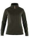 Women's Ovik Fleece Zip Sweater Deep Forest - FJALL RAVEN - BALAAN 1