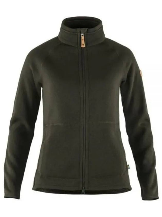 Women's Ovik Fleece Zip Sweater Deep Forest - FJALL RAVEN - BALAAN 2