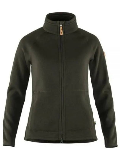 Women's Ovik Fleece Zip-Up Jacket Deep Forest - FJALL RAVEN - BALAAN 2