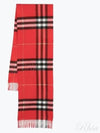 Checked Cashmere Scarf Red - BURBERRY - BALAAN 2