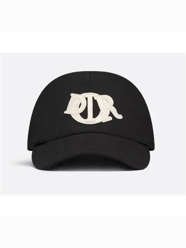 Charm Embroidery Ball Cap Black - DIOR - BALAAN 3