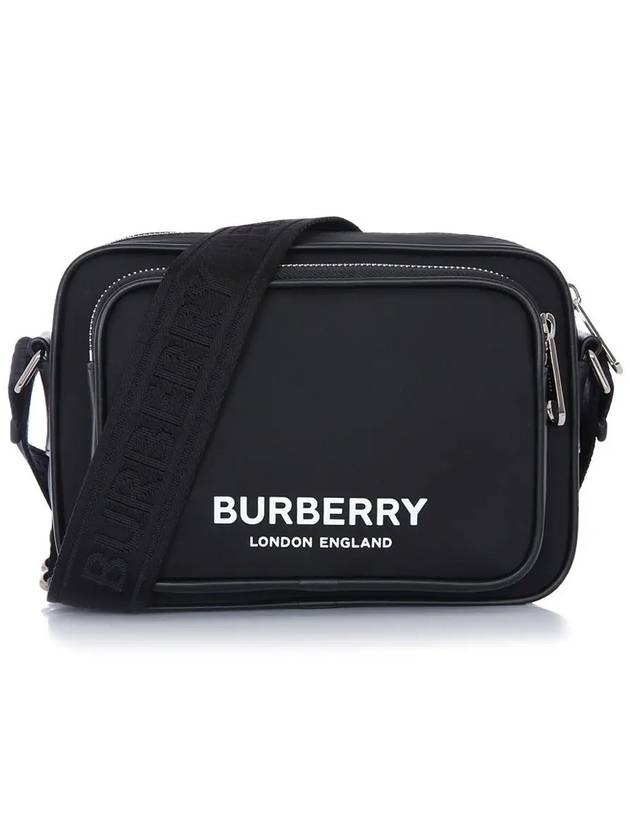 Logo Print Nylon Crossbody Bag Black - BURBERRY - BALAAN 2