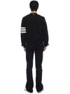 Milano Stitch 4-Bar Cardigan Black - THOM BROWNE - BALAAN 6