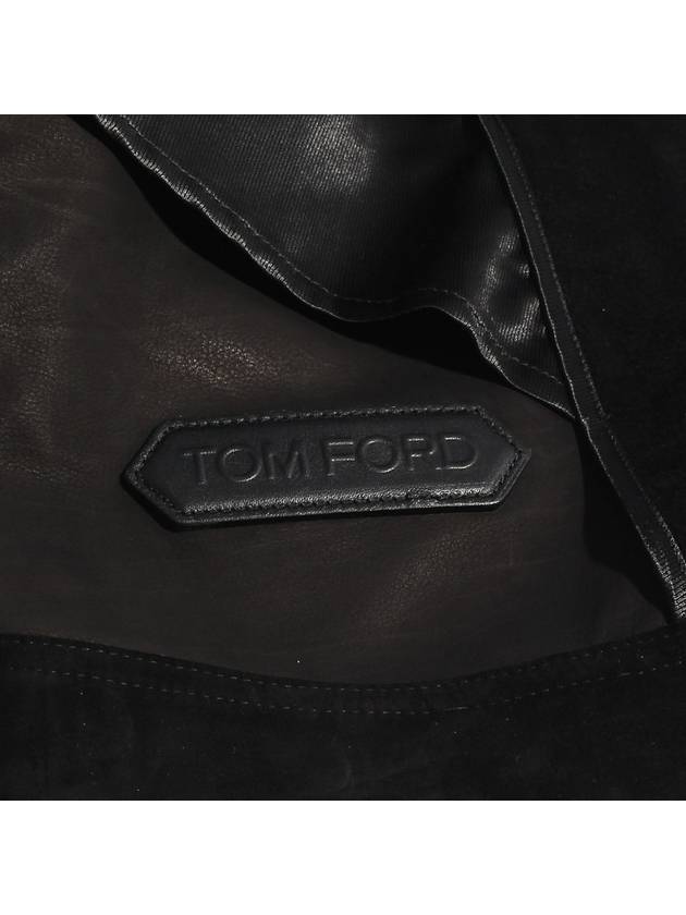 Cashmerer Suede Jacket Black - TOM FORD - BALAAN 8