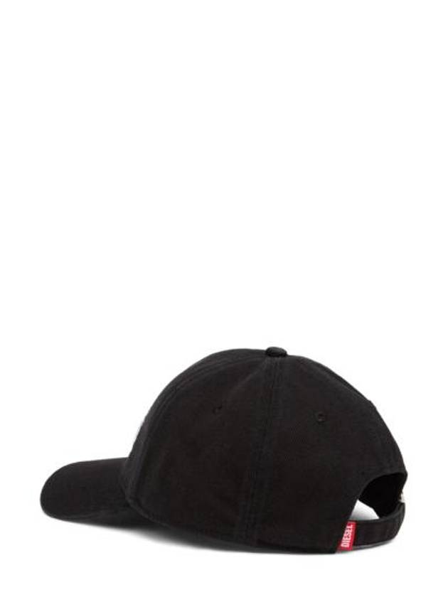 Corry Div Wash Logo Embroidery Base Ball Cap Black - DIESEL - BALAAN 3