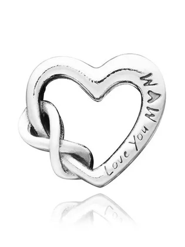 Love You Mom Infinity Heart Charm Silver - PANDORA - BALAAN 3