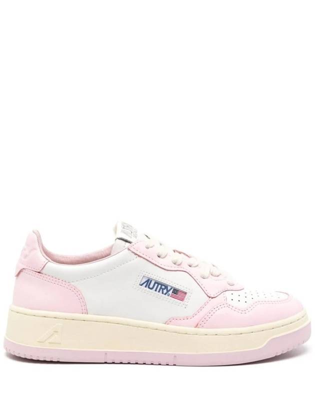 Women's Medalist Bi-Color Low-Top Sneakers White Pink - AUTRY - BALAAN 2