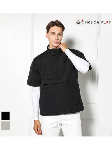 Men s Free Motion Short Sleeve Anorak Padded Jumper HD4MJP002 - HOLIC&PLAY - BALAAN 1