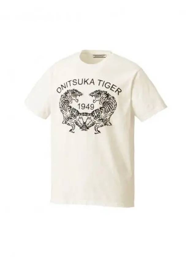 Graphic Short Sleeve T-Shirt White - ONITSUKA TIGER - BALAAN 1