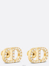 Petit CD Stud Crystal Earrings Gold - DIOR - BALAAN 3