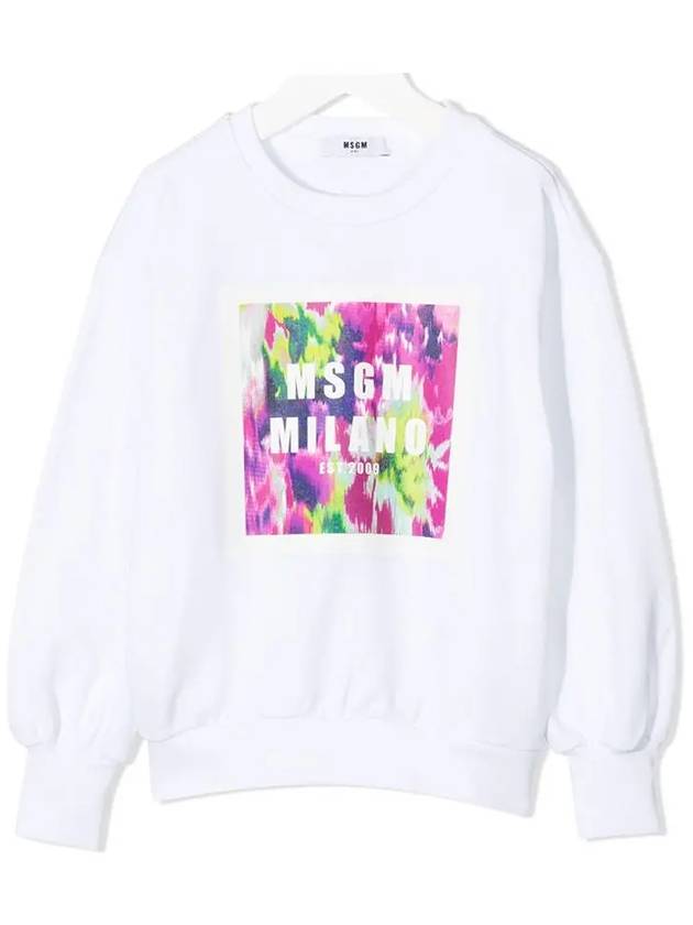 21SS Women's Colorful Square Logo Sweatshirt MS026852 001 - MSGM - BALAAN 1