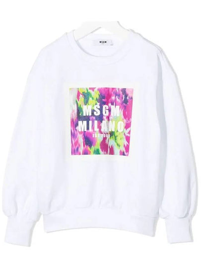 21SS Women's Colorful Square Logo Sweatshirt MS026852 001 - MSGM - BALAAN 2